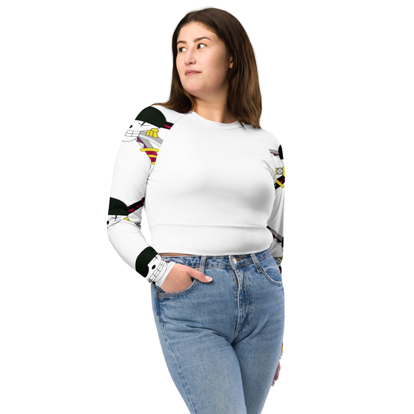 Nothing Happened long-sleeve crop top